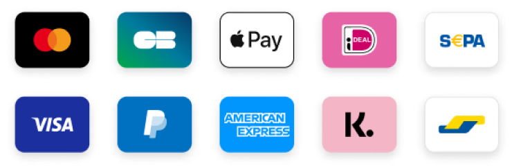 Betaalmethoden: iDEAL, Visa, Mastercard, PayPal, Apple Pay en meer